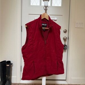Kirkland Signature Crimson Quilted Sleeveless Vest